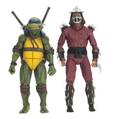 Zestaw 2 figurek Teenage Mutant Ninja Turtles (1990) - Shredder vs Leonardo (Rooftop Battle)