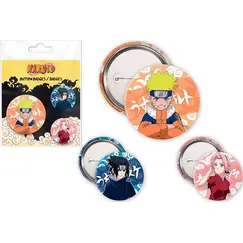 Przypinki Naruto (3 szt.)