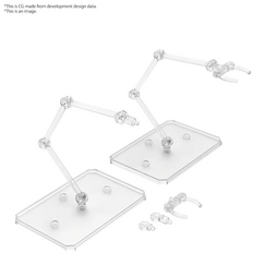 Podstawki dla figurek Gunpla 1/144 - Action Base 6 (przezroczyste)
