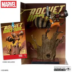 Figurka z komiksem Marvel 1/6 - Rocket Racoon (Rocket Racoon: A Chasing Tale #1)