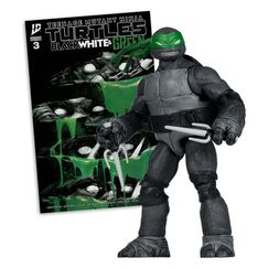 Figurka z komiksem Teenage Mutant Ninja Turtles Page Punchers - Raphael (Black White & Green) [Red Platinum Edition]