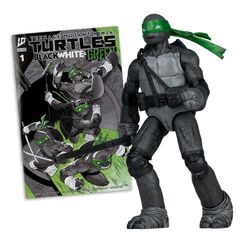 Figurka z komiksem Teenage Mutant Ninja Turtles Page Punchers - Donatello (Black White & Green) [Red Platinum Edition]
