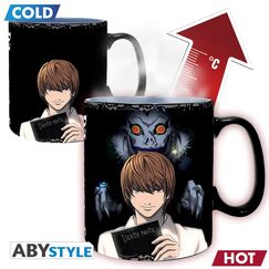 Duży kubek zmieniający kolor Death Note - Kira & L (460 ml)