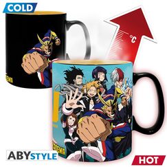 Duży kubek zmieniający kolor My Hero Academia - Group (460 ml)
