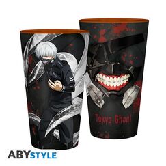 Duża szklanka Tokyo Ghoul - Kaneki & Mask (400 ml)