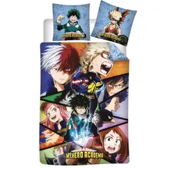 Komplet poszewek na pościel My Hero Academia - Bohaterowie 140x200