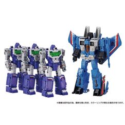 Zestaw 4 figurek Transformers Dramatic Capture Series - Decepticons Part 1 (Thundercracker, 3x Reflector)