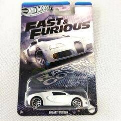 Model pojazdu Hot Wheels Silver Series 1/64 - Bugatti Veyron (Szybcy i Wściekli) (JBY43)
