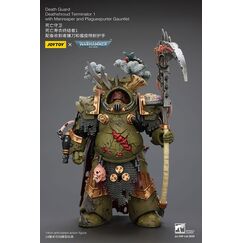 Figurka Warhammer 40k 1/18 - Death Guard Deathshroud Terminator 1 with Manreaper and Plaguespurter Gauntlet
