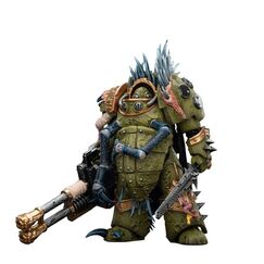 Figurka Warhammer 40k 1/18 - Death Guard Blightlord Terminator 1 with Reaper Autocannon and Bubotic Blades