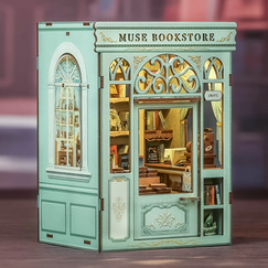 Drewniany model do sklejania Book Nook - Muse Bookstore