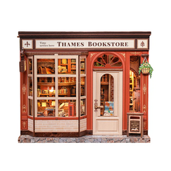 Drewniany model do sklejania Miniature House - Thames Bookstore