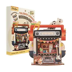 Drewniany model do sklejania Talebox Corner - Record Store