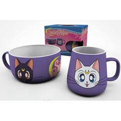Zestaw śniadaniowy Sailor Moon - Luna i Artemis