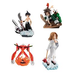 Zestaw 4 mini figurek Shaman King Petitrama Series Over Soul