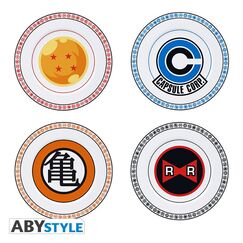 Zestaw 4 talerzy Dragon Ball - Symbole