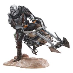 Figurka Star Wars: The Mandalorian Premier Collection 1/7 - Din Djarin on Speeder Bike (Wydanie Limitowane)