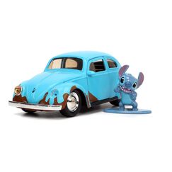 Model samochodu Lilo i Stitch 1/24 - Volkswagen Beetle (wraz z figurką Stitch)