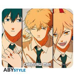 Podkładka materiałowa pod mysz Chainsaw Man - Denji, Aki & Power