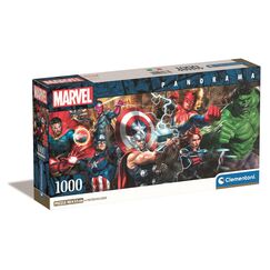 Puzzle z plakatem Marvel - The Avengers Panorama (1000 element&oacute;w)