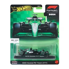 Model pojazdu Hot Wheels Premium Formula 1 (2025) 1/64 - Kick Sauber Formula 1 Team (#77) (JBM13)