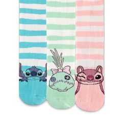 Zestaw 3 par skarpet Disney: Lilo i Stitch - Stitch, Angel & Scrump (35-38)