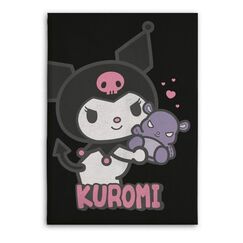Koc flanelowy Hello Kitty - Kuromi (110 x 150 cm)