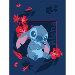 Koc flanelowy Disney Lilo i Stitch - Stitch Aloha (110 x 150 cm)