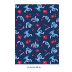 Koc flanelowy Disney Lilo i Stitch - Stitch Aloha (110x150cm)