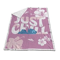 Koc Sherpa Disney Lilo i Stitch - Just Chill (130 x 170 cm)