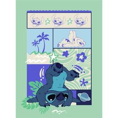 Koc flanelowy Disney Lilo i Stitch - Stitch (110x150cm)