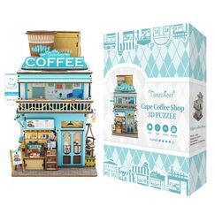 Drewniany model do sklejania Tonecheer - Cape Coffee Shop