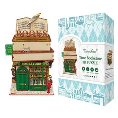 Drewniany model do sklejania Tonecheer - Time Bookstore