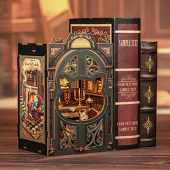 Model do składania Book Nook - Count Cat's Study