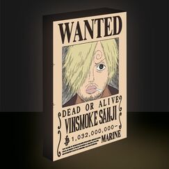Lampka ścienna One Piece - Sanji Wanted 40x30cm