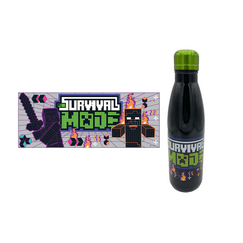 Butelka metalowa Minecraft - Survival Mode 770ml