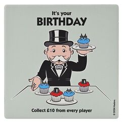 Podstawka pod kubek Monopoly - It's your Birthday