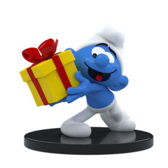 Figurka Smerfy - Jokey Smurf with Gift