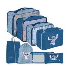 Zestaw 8 organizerów do walizek Disney Stitch