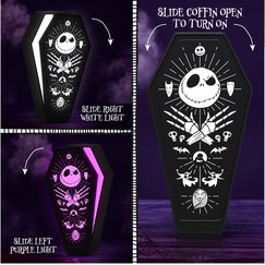 Lampka 3D Miasteczko Halloween - Coffin 23.5cm