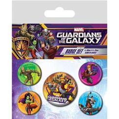 Zestaw 5 przypinek Guardians of the Galaxy - Characters