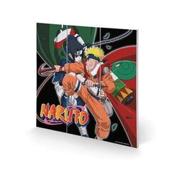 Nadruk na drewnie Naruto - Training to Surpass the Other 30x30cm