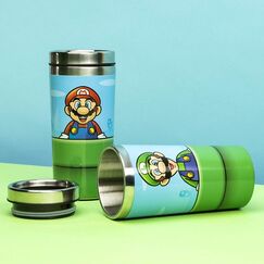 Metalowy kubek podróżny Super Mario - Warp Pipe 450ml