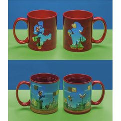 Kubek zmieniający kolor Super Mario Bros - Vintage