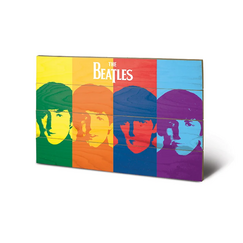 Nadruk na drewnie The Beatles - Pop Art 40x59cm