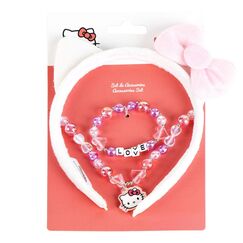 Zestaw 3 akcesori&oacute;w Hello Kitty (Opaska, naszyjnik i bransoletka)