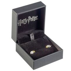 Srebrne kolczyki Harry Potter - Złoty Znicz