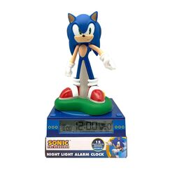 Lampka 3D z budzikiem Sonic