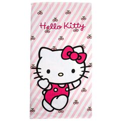 Ręcznik plażowy z mikrofibry Hello Kitty (70 x 140 cm)