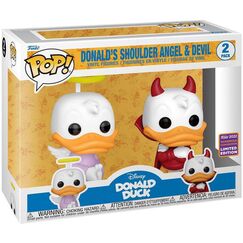 Zestaw 2 figurek Disney Kaczor Donald POP! - Donald Angel & Devil